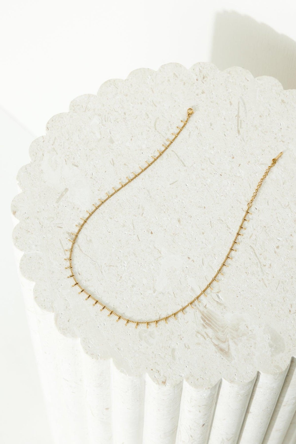 18K gold plated Queen Things pendant necklace, dainty elegant jewelry with empowering regal charm