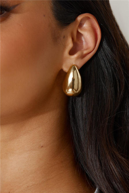 18k Gold Plated Dates At Night Earrings Gold - Urbann-Vibe