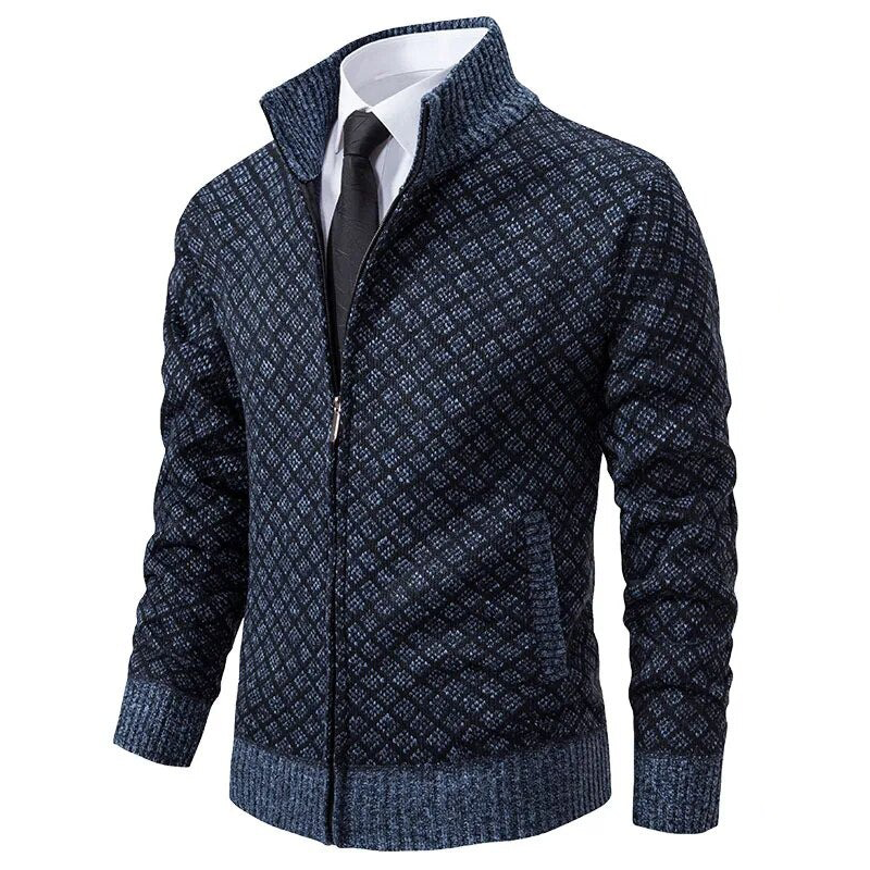 Pablo classic men's coat timeless dark wool blend tailored silhouette with modern comfort for business wear