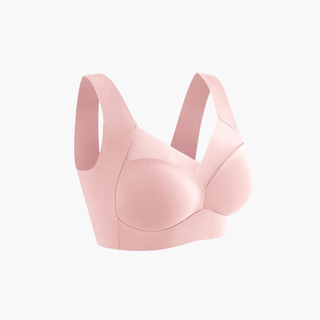 Sophia seamless wire-free support bra neutral tone all-day comfort posture-boosting fit for women