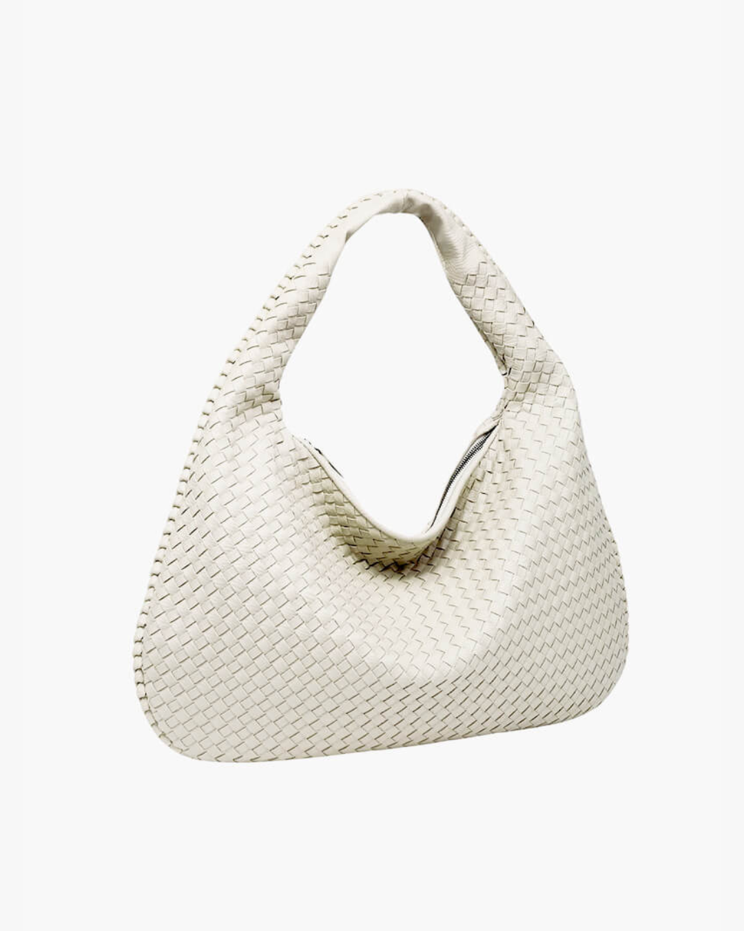 Verona woven hobo bag with slouchy silhouette, roomy interior, and textured finish for everyday use