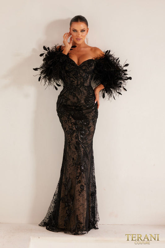 Terani Couture 241E2479 Black Nude 6 Sale - Urbann-Vibe