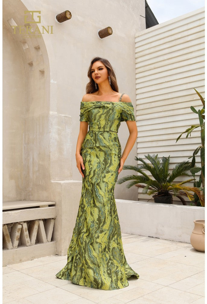 Terani Couture 251M4434 Green 14 Sale - Urbann-Vibe