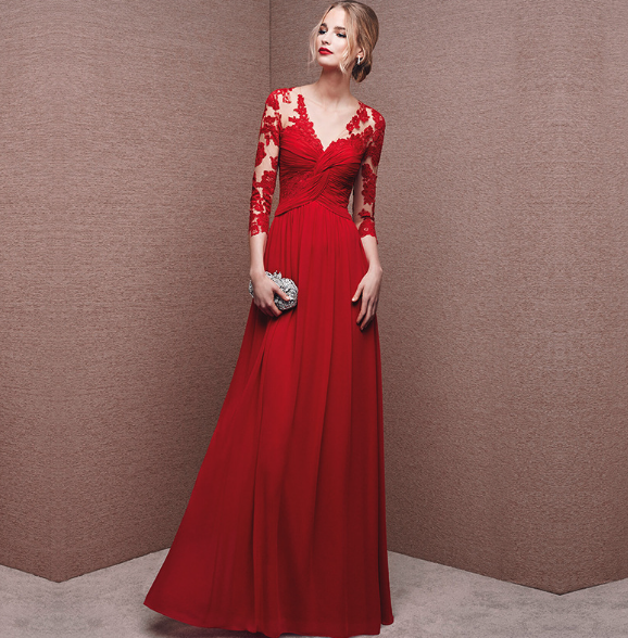 Cézanne long evening dress flowing silhouette elegant wedding formal gown timeless design