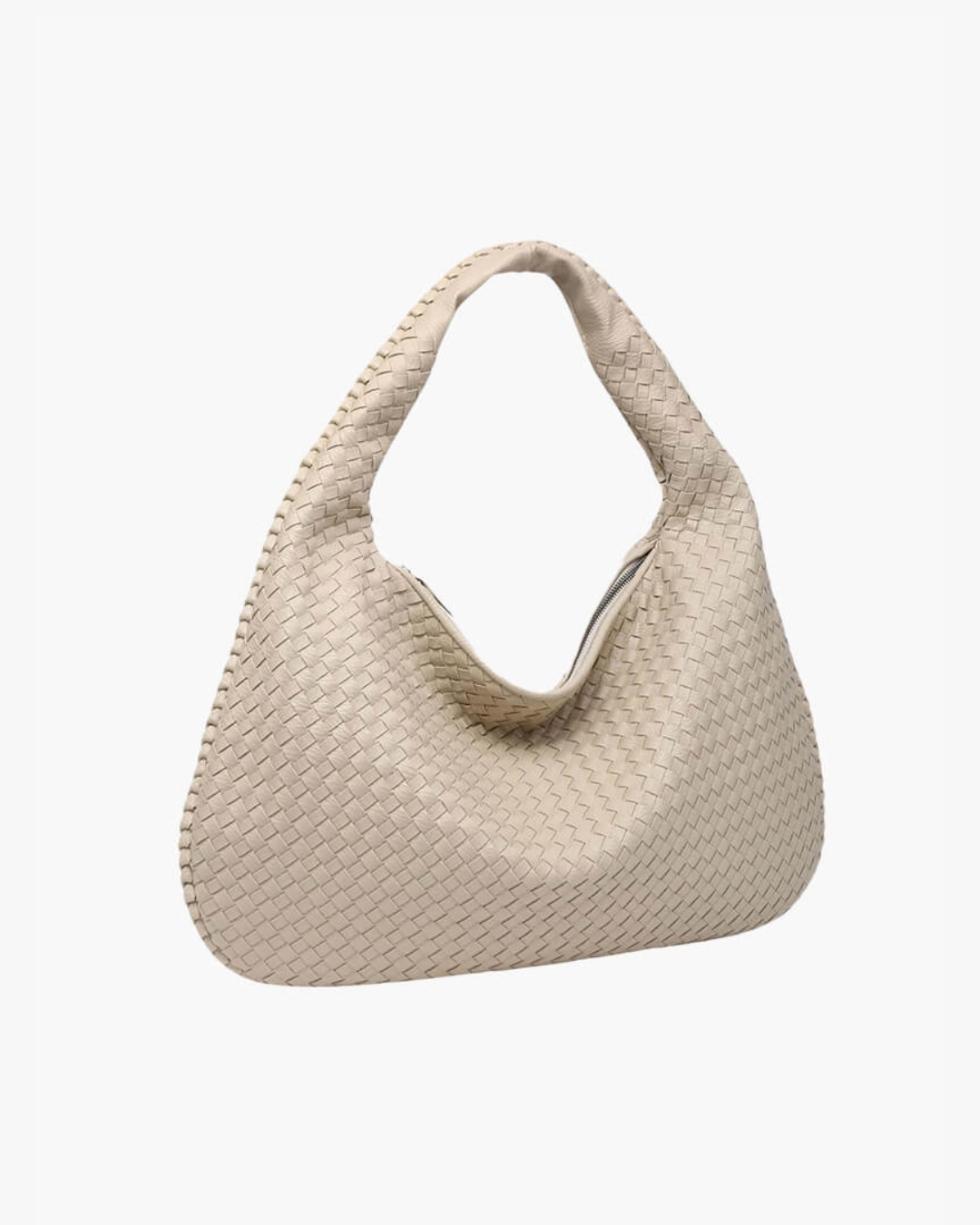 Verona woven hobo bag with slouchy silhouette, roomy interior, and textured finish for everyday use