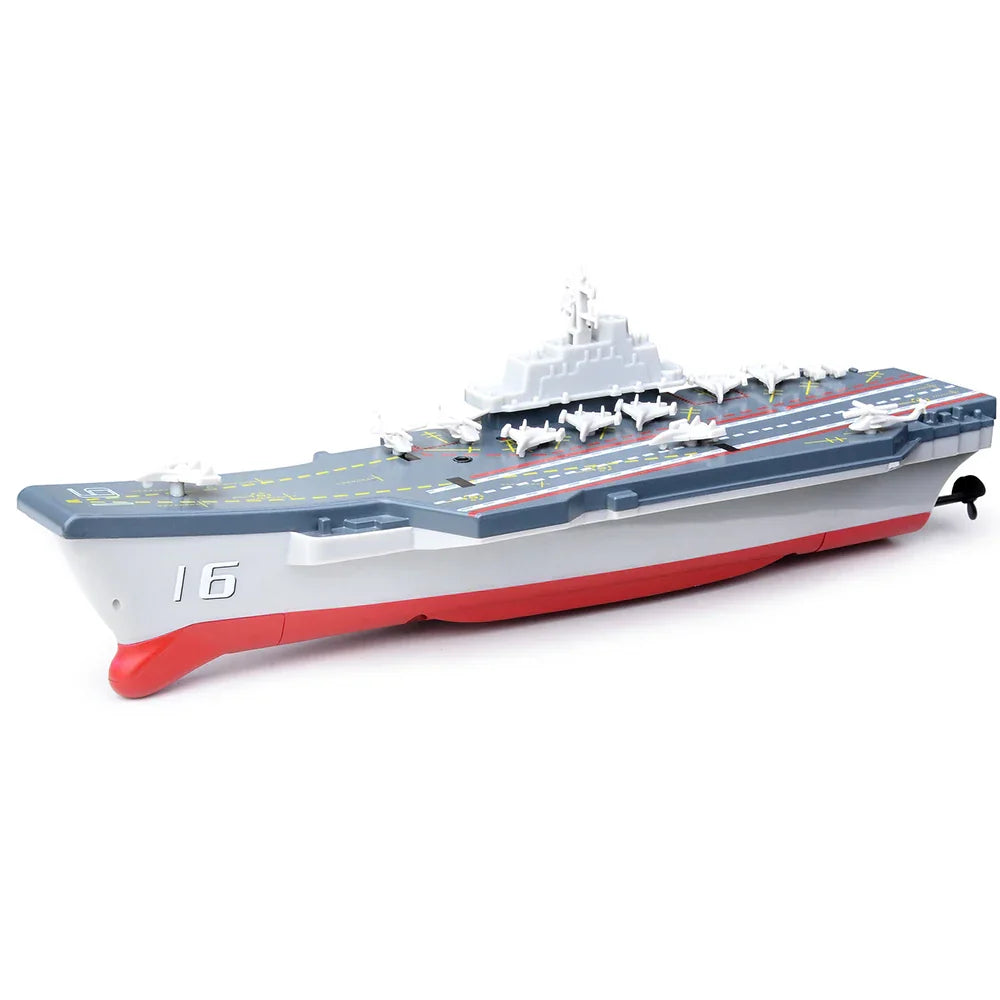 Porte-avions télécommandé, mini bateau télécommandé, modèle de simulation, jouet pour enfants - Urbann-Vibe
