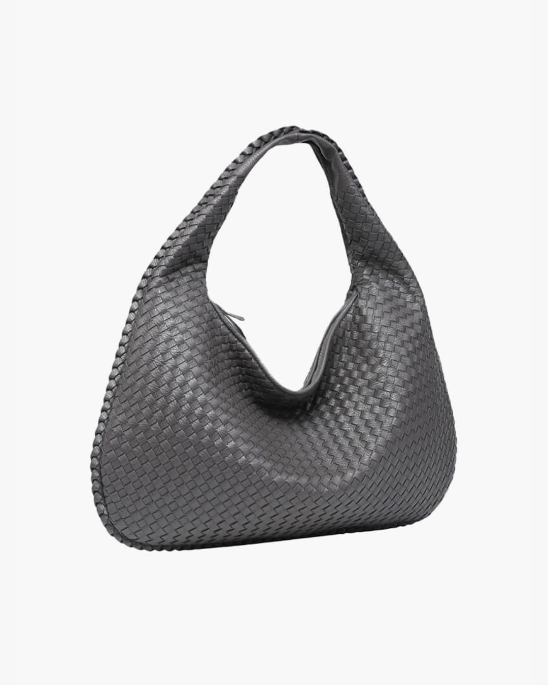 Verona woven hobo bag with slouchy silhouette, roomy interior, and signature textured finish