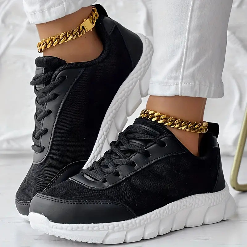 White breathable mesh orthopedic sneakers with lightweight design and all-day arch support