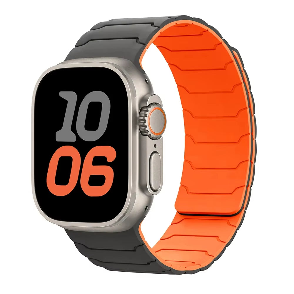 Omnifit Apple Watch silicone band magnetic closure sweat-resistant strap for active lifestyle