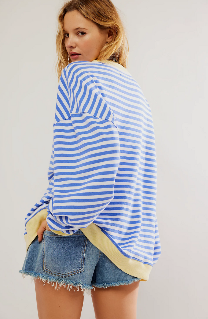 Helena women's striped knit sweater cozy soft everyday essential with modern silhouette