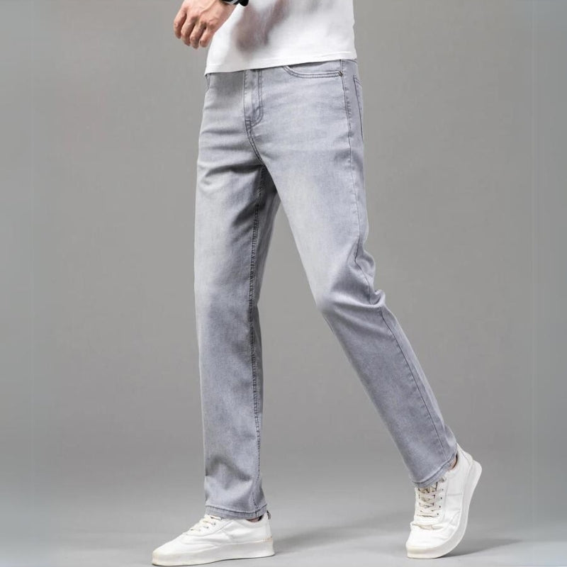 Helis stretch denim jeans vintage wash true-to-size fit for all-day comfort and movement