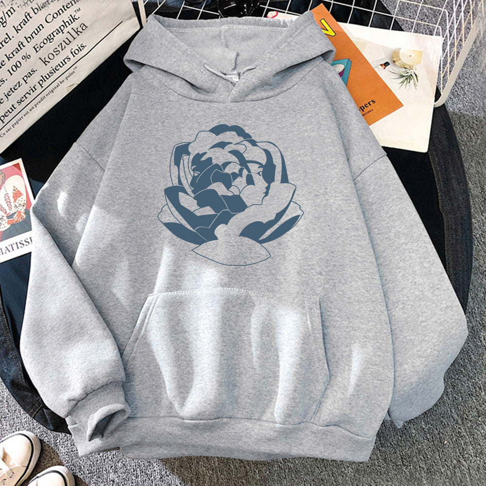 Vibrant Harajuku-style graphic hoodie featuring bold Ekko and Jinx Arcane artwork in colorful streetwear design