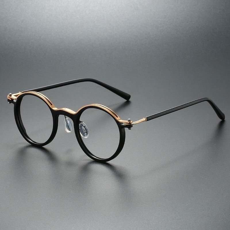 Calen rounded acetate reading glasses with HD scratch-resistant lenses for all-day screen comfort
