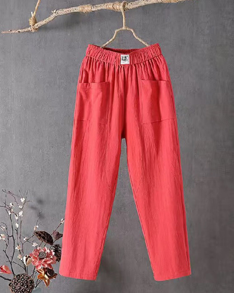 Harper relaxed trousers casual loose-fit pants soft breathable fabric everyday comfort wear