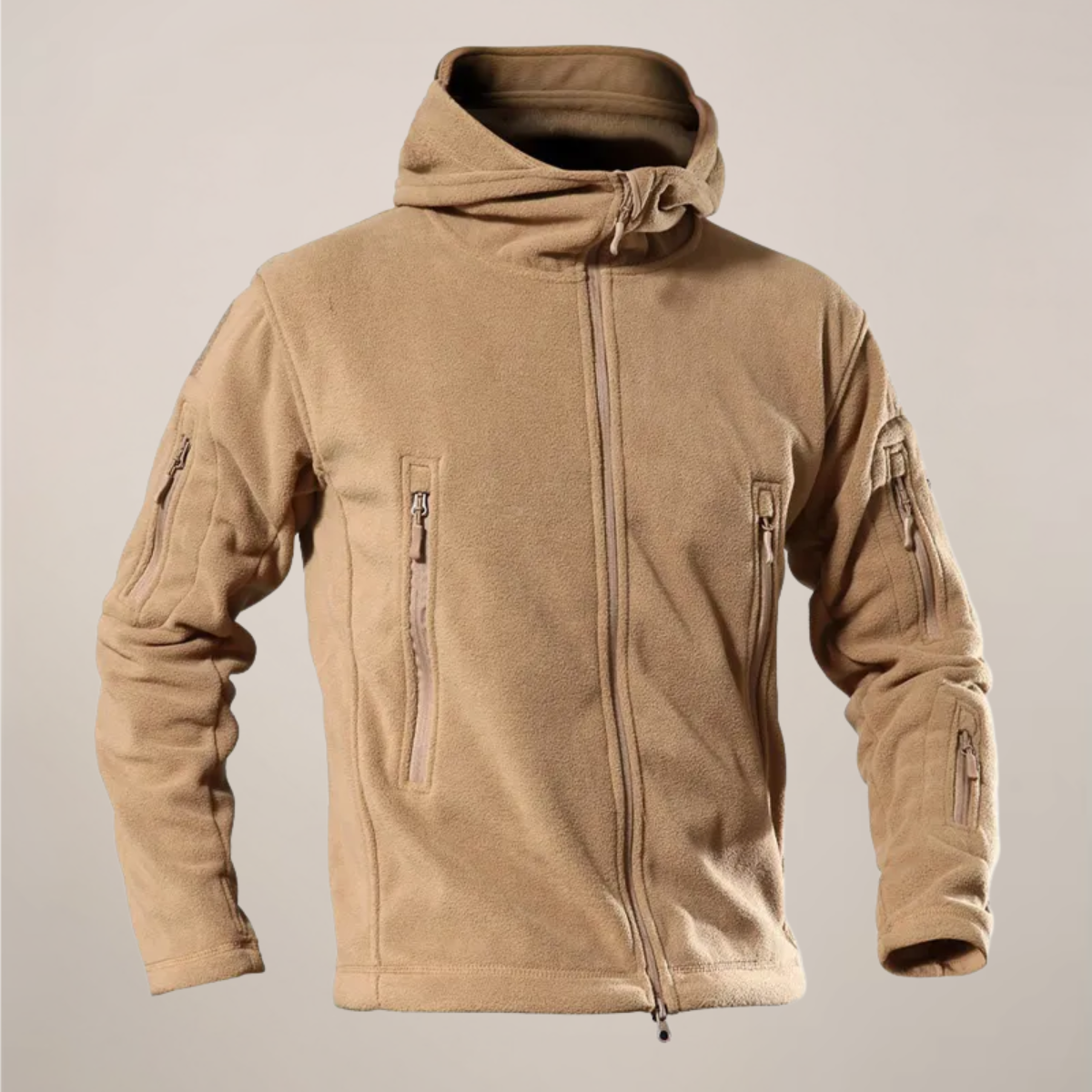 Men's lightweight water-resistant hooded jacket for autumn layering, windproof streamlined silhouette