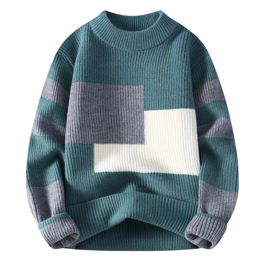 Jimmy men's crew neck sweater cotton blend classic straight fit casual everyday comfort