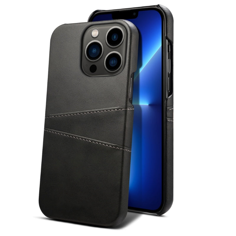 Pellaro matte leather iPhone case ultra-slim card pocket scratch-resistant minimalist design