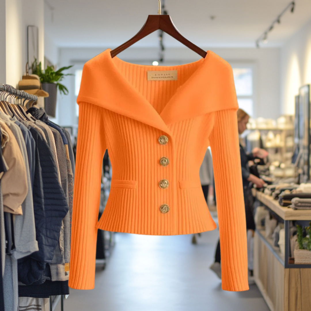 Women's luxury knit vest elegant texture soft wool-blend timeless refined silhouette