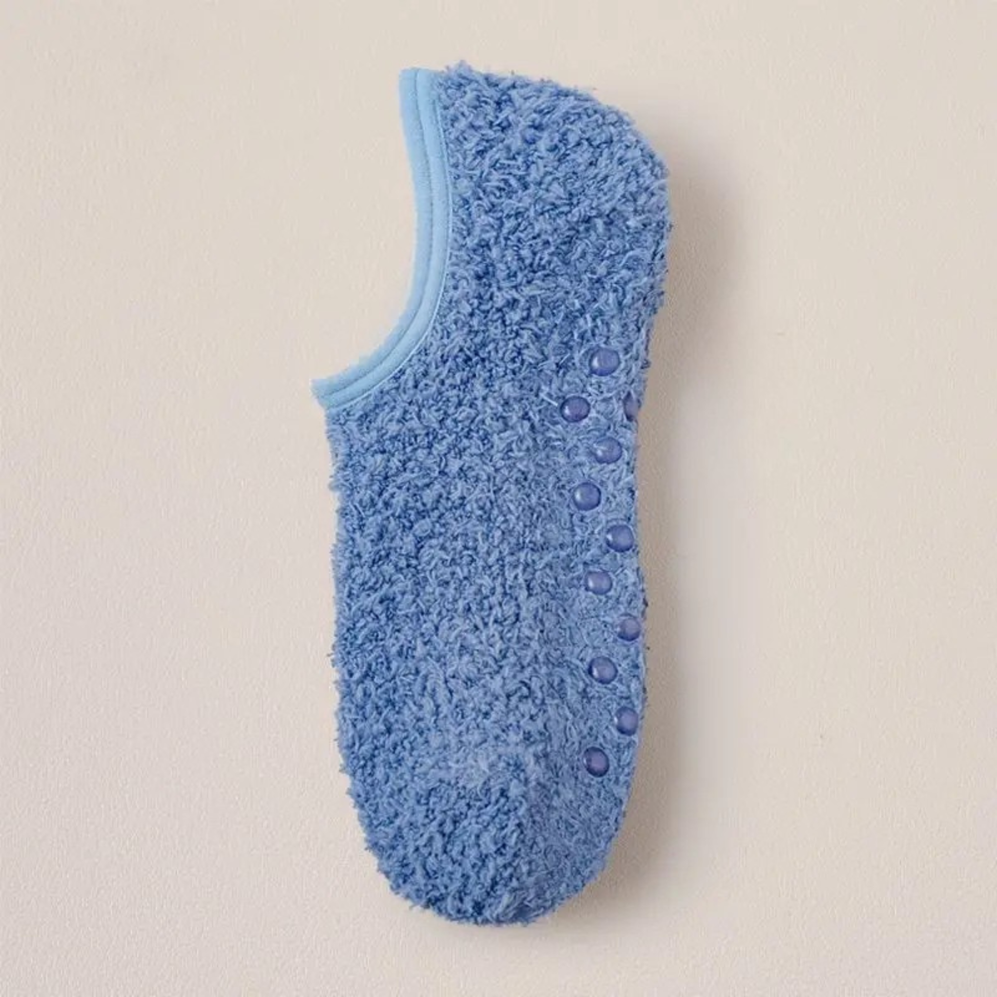 Cozy coral fleece sock set 4-pair with silicone grip soles for warm home lounging