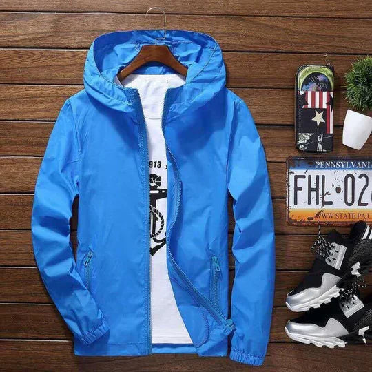 Donte men's hooded windproof jacket elegant slim silhouette for stylish everyday comfort wear