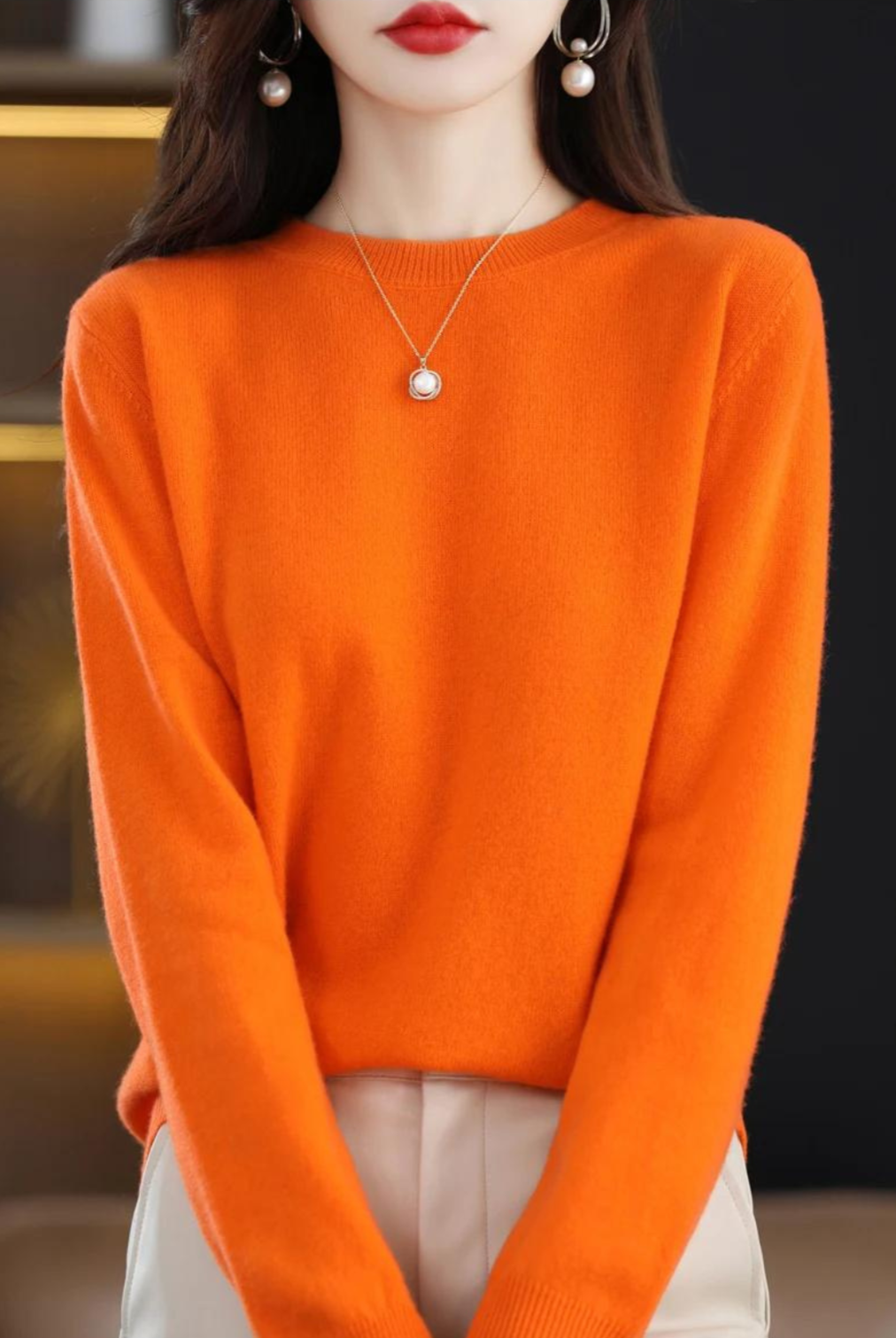 Daina women's classic wool sweater breathable knit cozy timeless everyday comfort versatile layer