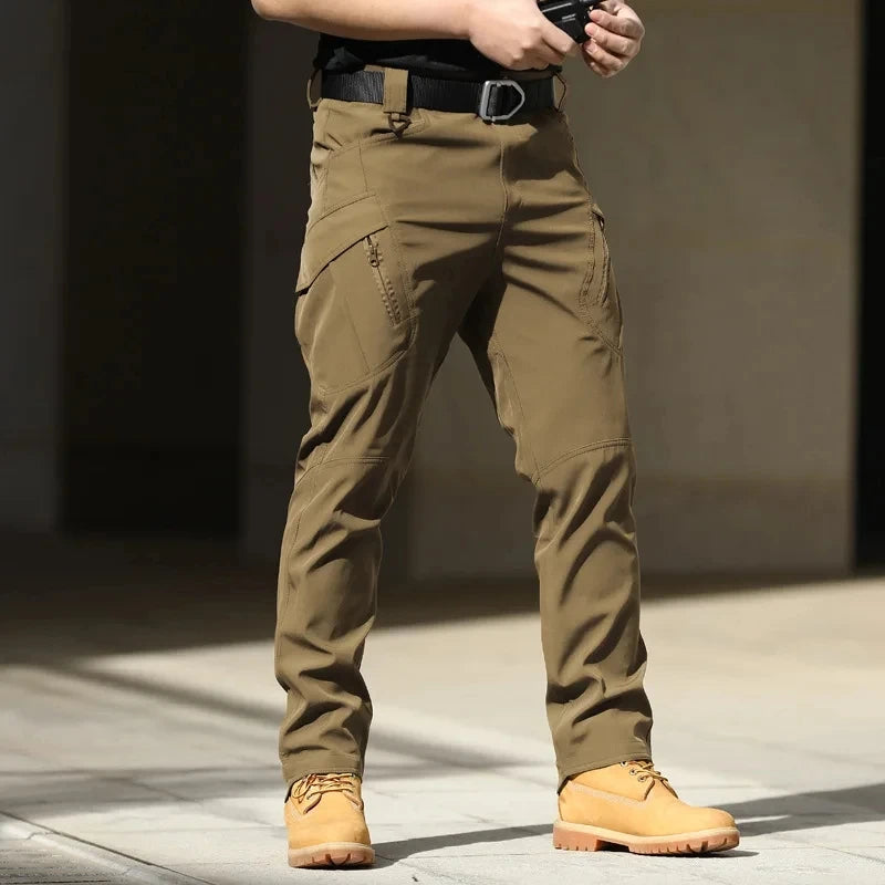 Men's highland tactical camo cargo pants with MilSpec ripstop stretch fabric and multi-pocket design