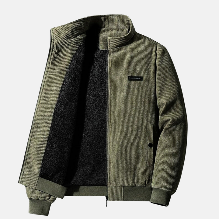 Gerov men's winter zip-up jacket long sleeve warm durable cold weather essential