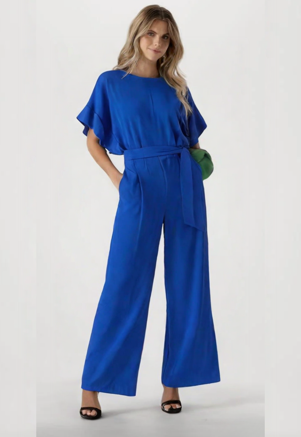 Women's black chic tailored jumpsuit elegant one-piece flattering silhouette for cocktail evenings
