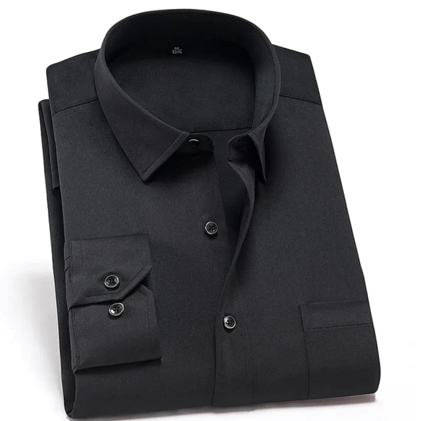 Levi's stretch dress shirt wrinkle-resistant fabric, slim fit, ideal for office and casual all-day wear