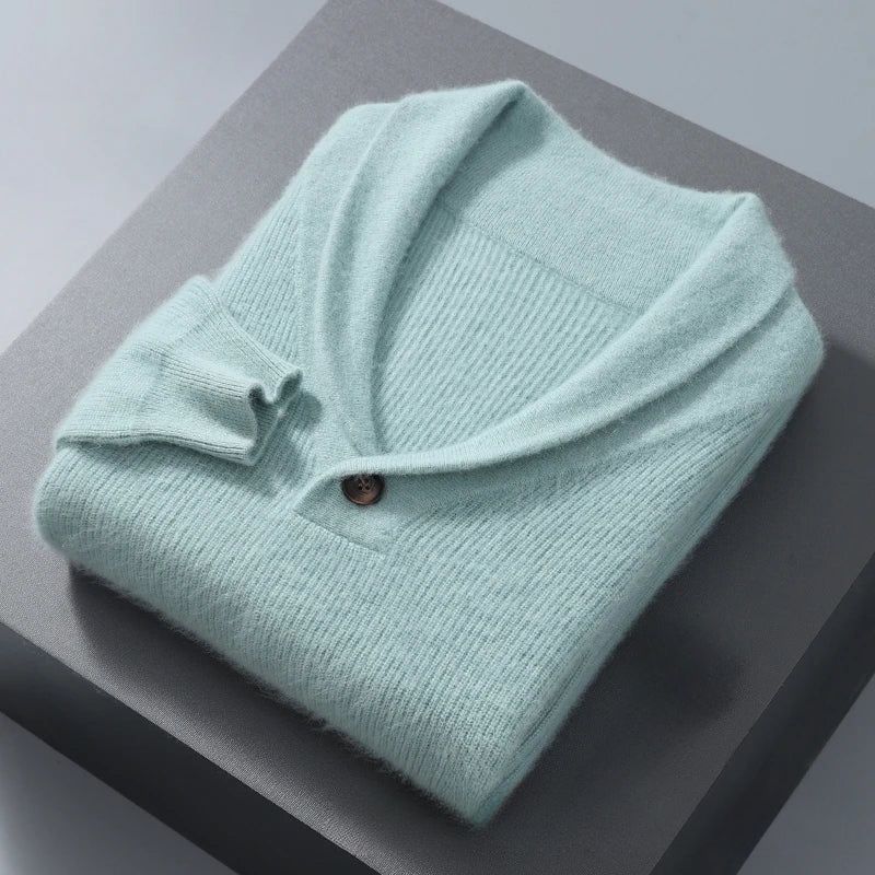 Women's mink cashmere crewneck sweater lightweight cozy knit in neutral tone premium softness