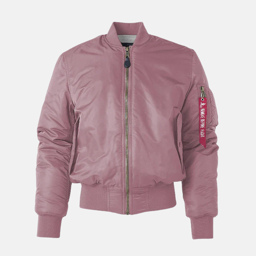 Men's relaxed fit bomber jacket wind-resistant woven blend ribbed cuffs Nordisk outdoor style