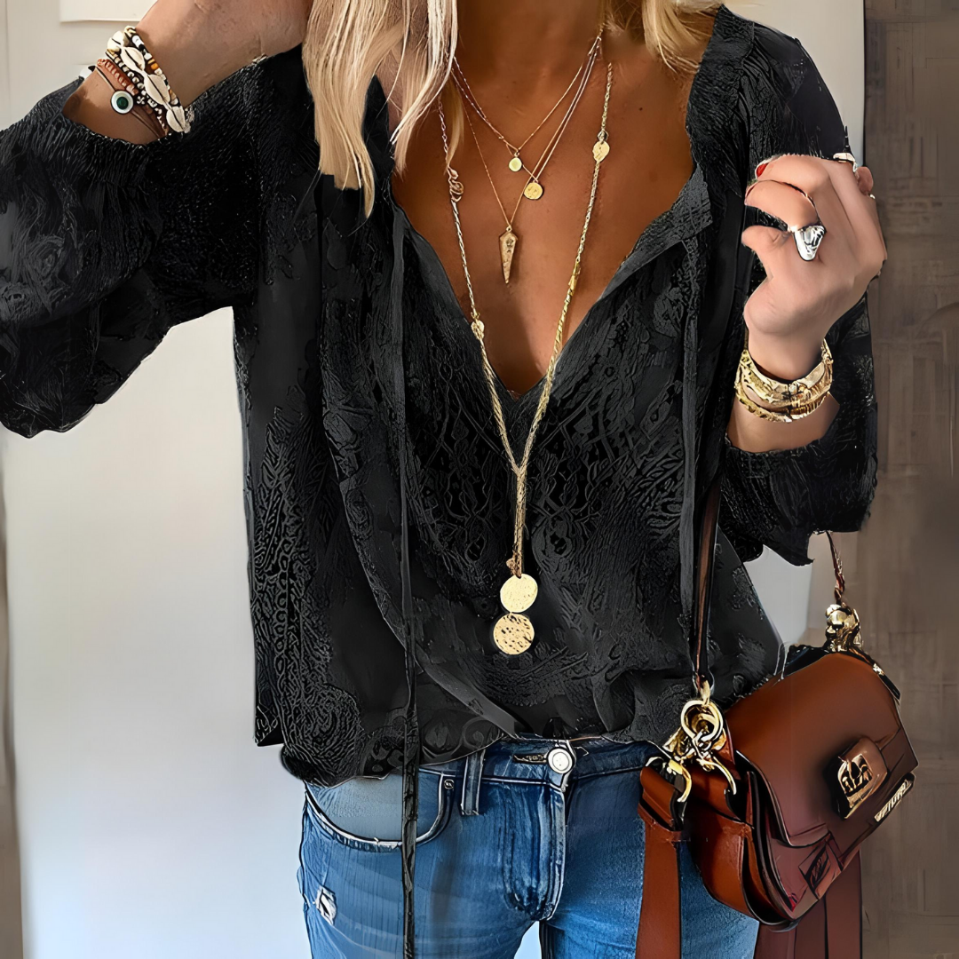 Women's boho blouse wine harvest lace detail lightweight summer top versatile everyday wear