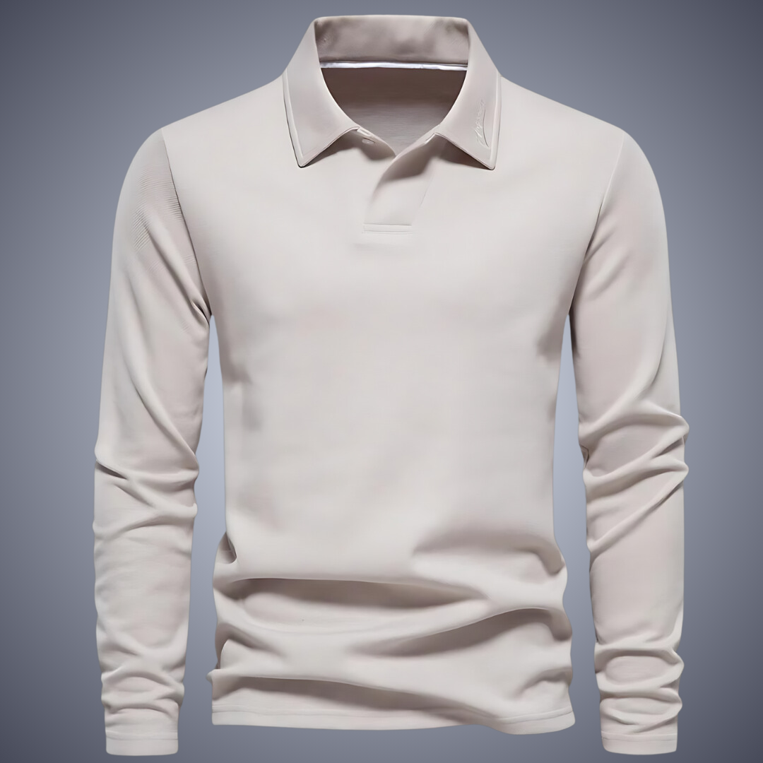Men's cotton casual polo shirt regular fit breathable versatile all-season wardrobe essential refined style