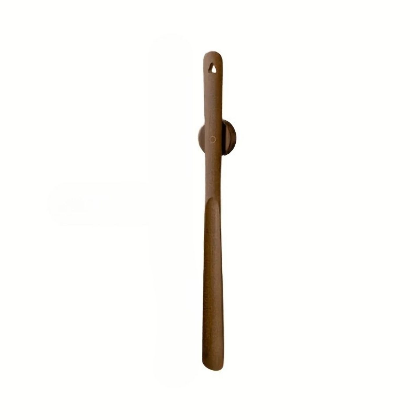 Handcrafted beech wood magnetic wall-mount shoehorn, extra-long 20-inch minimalist design for seniors