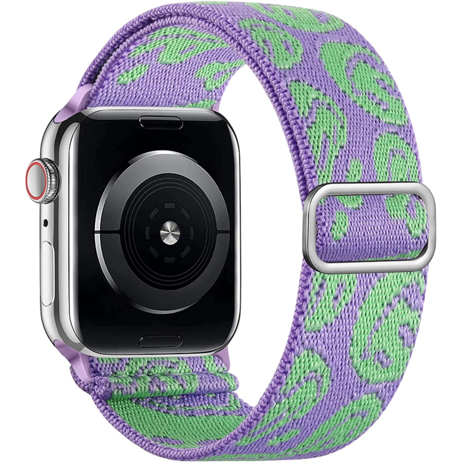 Pop Nylon Apple Watch band ultra-soft stretch nylon bold expressive prints breathable adjustable fit