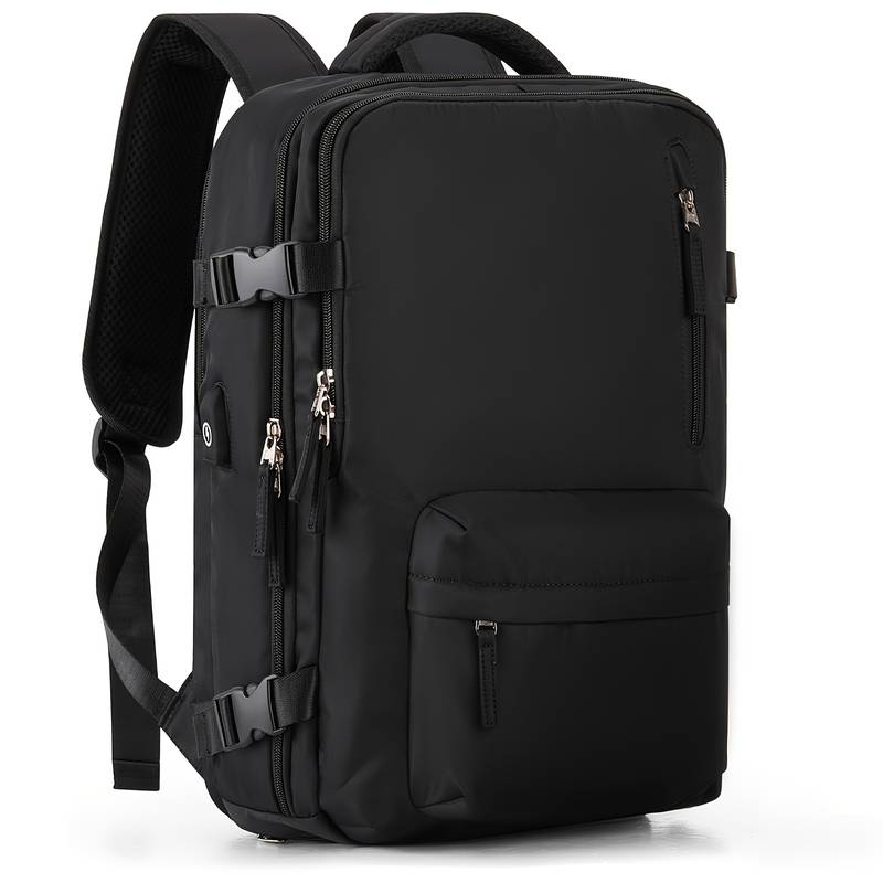 Travelcore urban backpack with dedicated shoe pouch, sleek contemporary silhouette for work gym travel