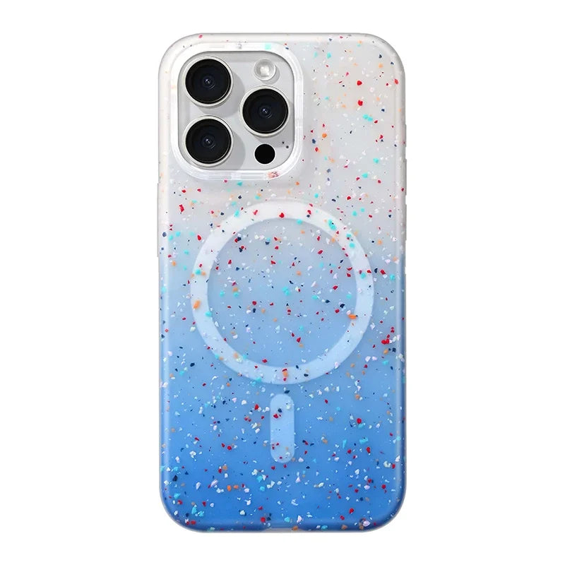 InkSplash MagSafe iPhone case paint splatter design slim non-slip colorful protective shell
