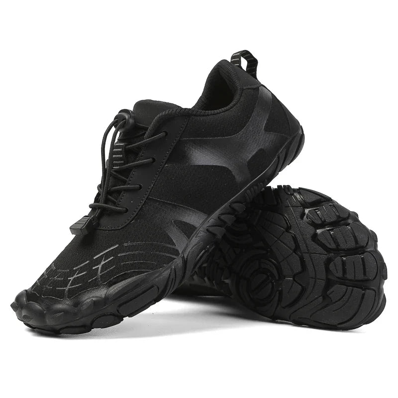 Phantom barefoot shoes wide toe box elastic laces superior grip outdoor adventure padded natural feel