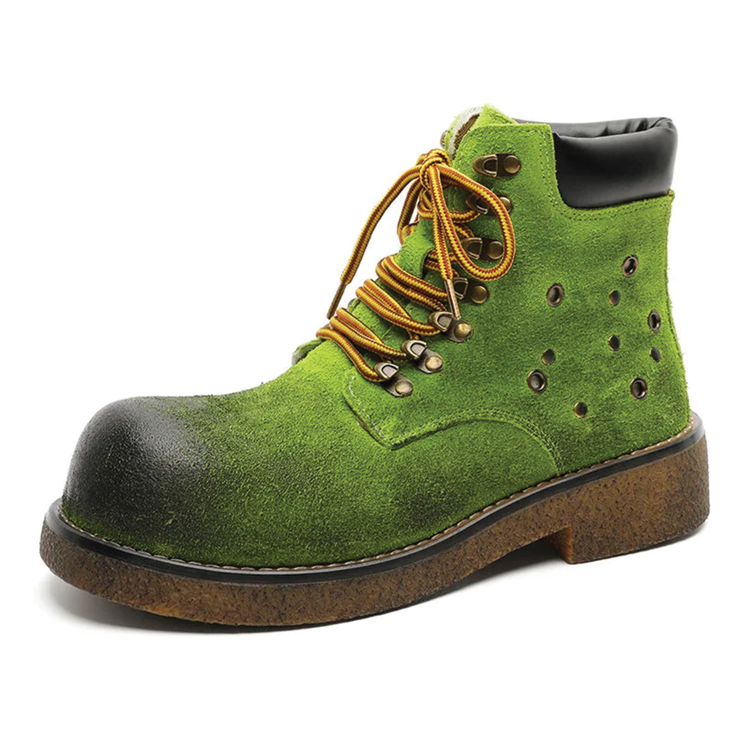 Urbann-Vibe Havoc burnished suede ankle boot brown timeless silhouette all-day comfort