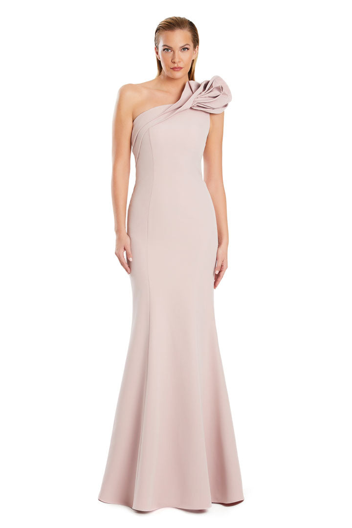 Alexander by Daymor fitted one-shoulder mermaid evening gown with dramatic silhouette for black tie