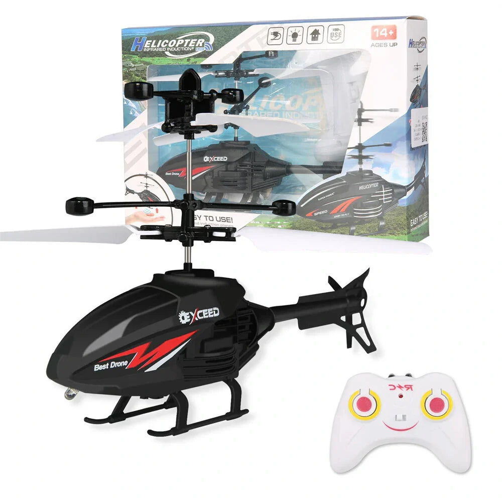 USB rechargeable RC helicopter toy durable ABS body remote control indoor outdoor kids 10min flight