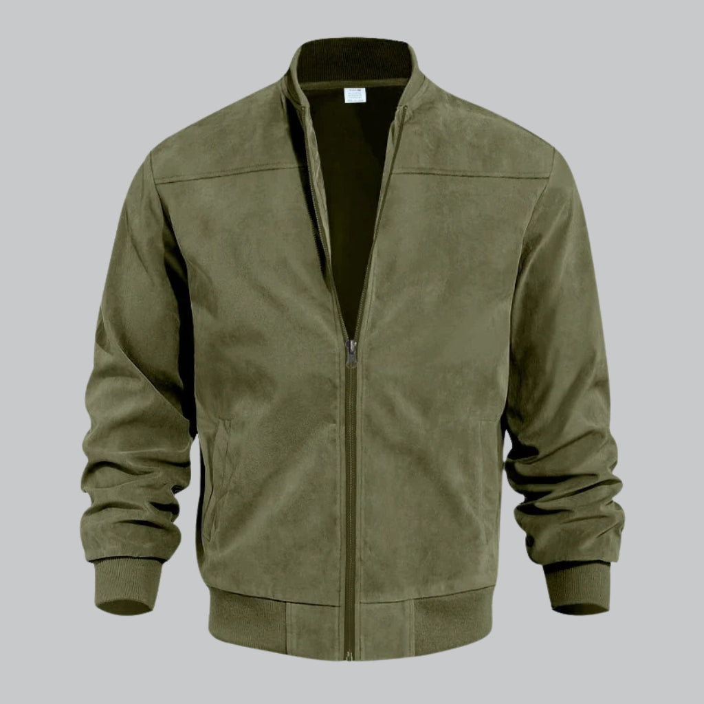 Men's lightweight bomber jacket comfortable fit versatile everyday style breathable fabric modern design