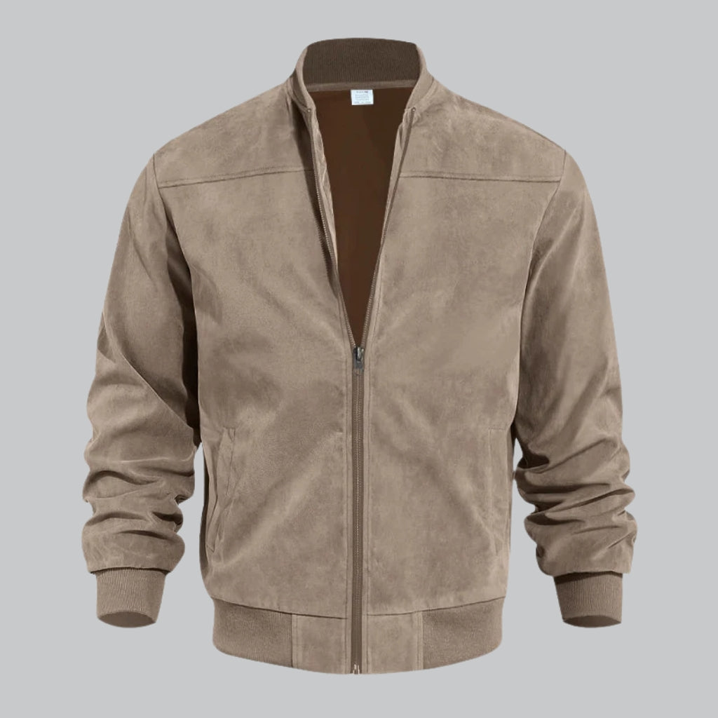 Men's lightweight bomber jacket comfortable fit versatile everyday style breathable fabric modern design