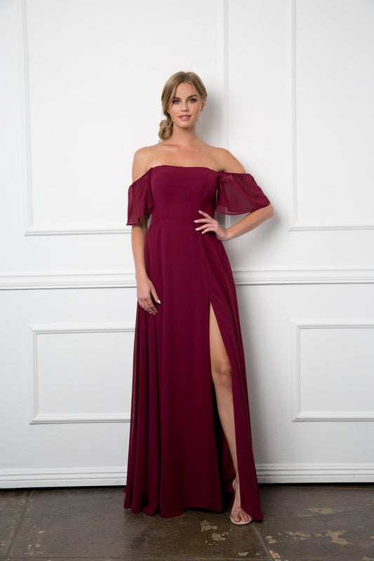 Long Formal Bridesmaids Chiffon Evening Gown Sale - Urbann-Vibe