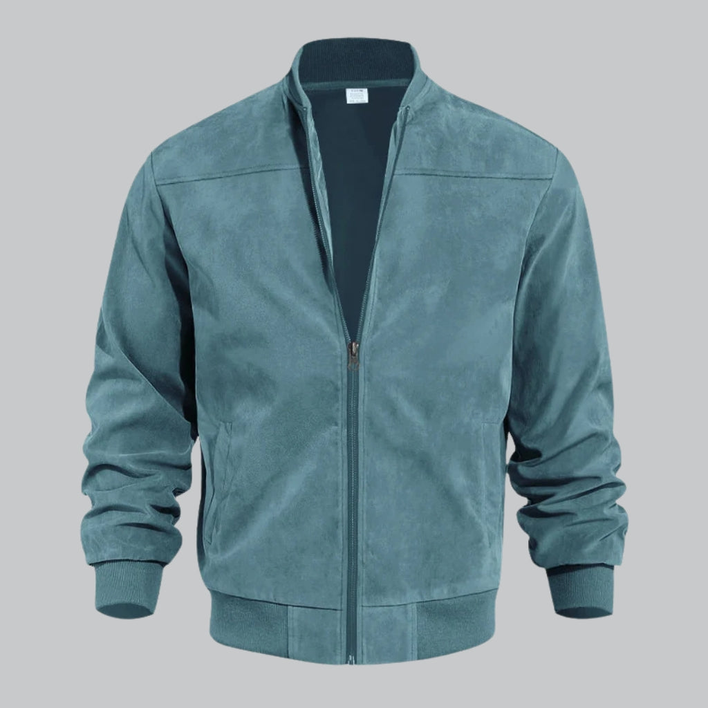 Men's lightweight bomber jacket comfortable fit versatile everyday style breathable fabric modern design