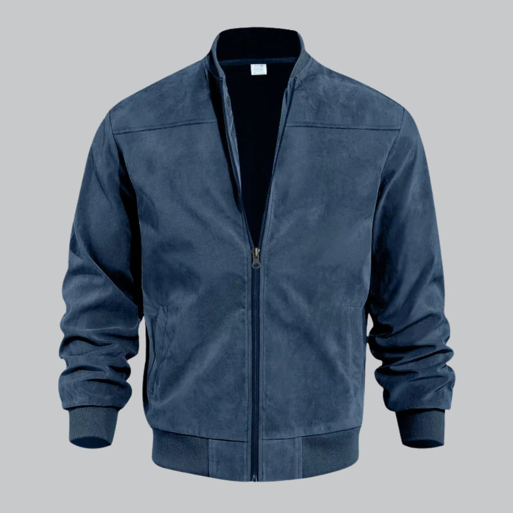 Men's lightweight bomber jacket comfortable fit versatile everyday style breathable fabric modern design