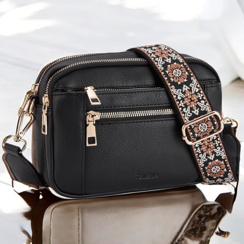 Whitney refined women's shoulder bag with multiple organizing compartments and adjustable strap in elegant style