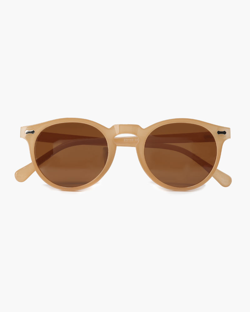 Ezekiel – Retro Round Sunglasses for Men with UV Protection Orange - Urbann-Vibe