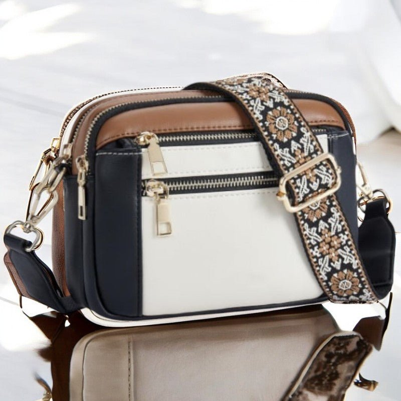 Whitney refined women's shoulder bag with multiple organizing compartments and adjustable strap, timeless elegant style