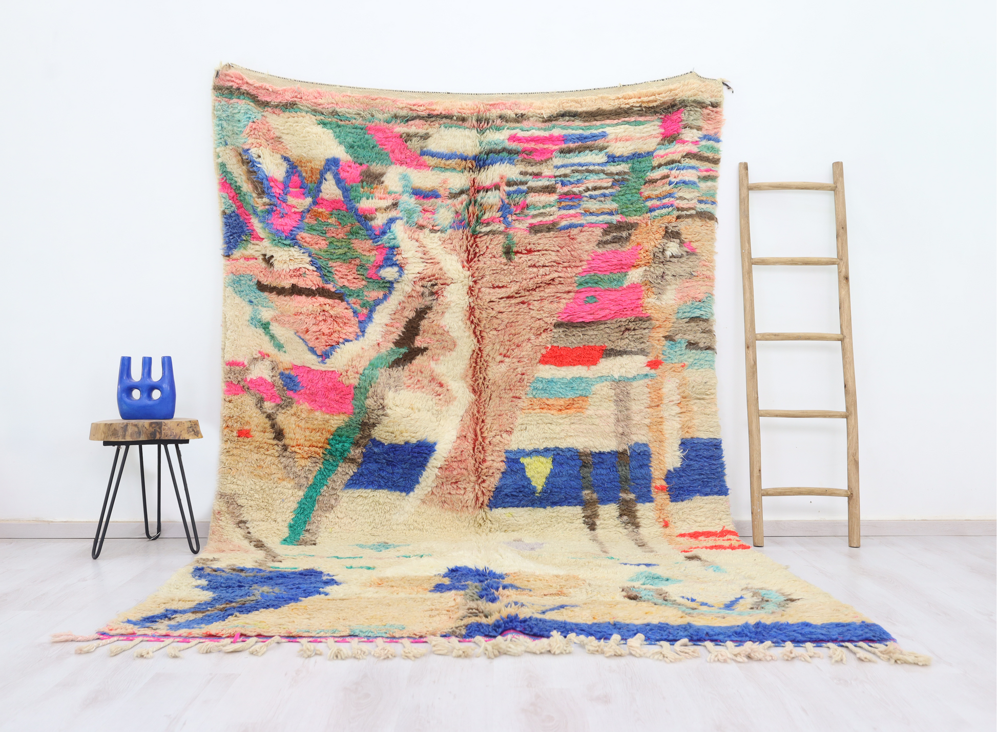 Afella Moroccan Rug 6'6" x 10'1" - Urbann-Vibe
